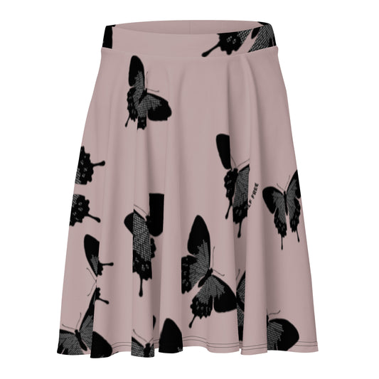 Free yourself butterfly Skater Skirt
