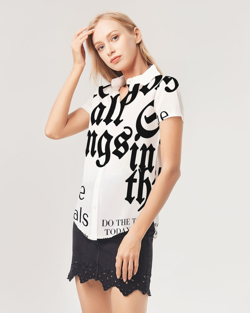 See Good On All Things Short Sleeve Button Up